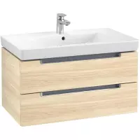 Villeroy & Boch Subway 2.0 wastafelonderkast 78.7x42cm 2 lades Elm impresso a68910pn