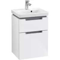 Villeroy & Boch Subway 2.0 wastafelonderkast 44x59cm 2 lades Glossy white a90610dh