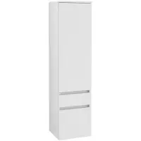 Villeroy & Boch Legato hoge kast m. 1 deur en 2 laden 155x40x35cm links glans wit b72900dh