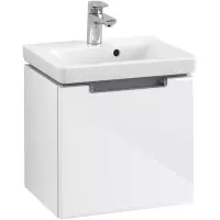 Villeroy & Boch Subway 2.0 wastafelonderkast 44x42cm 1 lades Glossy white a68410dh