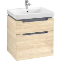 Villeroy & Boch Subway 2.0 wastafelonderkast 58.7x59cm 2 lades Elm impresso a90910pn