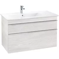 Villeroy & Boch Venticello wastafelonderkast 95.3x59cm 2 lades White wood a92701e8