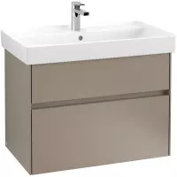 Villeroy & Boch Collaro wastafelonderkast 75.4x54.6cm 2 lades Truffle grey c010l0vg