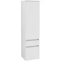 Villeroy & Boch Legato hoge kast m. 1 deur en 2 laden 155x40x35cm rechts glans wit b72901dh