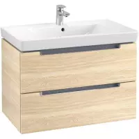 Villeroy & Boch Subway 2.0 wastafelonderkast 78.7x52cm 2 lades Elm impresso a69610pn