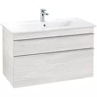 Villeroy & Boch Venticello wastafelonderkast 95.3x59cm 2 lades White wood a92601e8