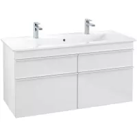 Villeroy & Boch Venticello wastafelonderkast 115.3x59cm 4 lades Glossy white a92902dh