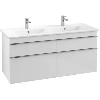 Villeroy & Boch Venticello wastafelonderkast 125.3x59cm 4 lades Glossy white a93001re