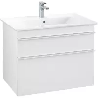 Villeroy & Boch Venticello wastafelonderkast 75.3x59cm 2 lades White matt a92502ms