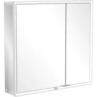 Villeroy & boch My view spiegelkast 80x75cm 2 deuren 3 contactdoos LED a4558000
