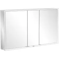 Villeroy & boch My view spiegelkast 130x75cm 3 deuren 2 contactdoos LED a4571300