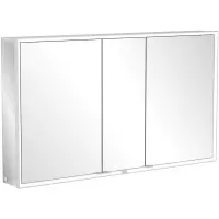 Villeroy & boch My view spiegelkast 130x75cm 3 deuren 3 contactdoos LED a4551300