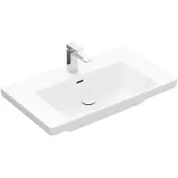 Villeroy & boch Subway 3.0 meubelwastafel 80cm 1 krgt m/overl.C+ stone white 4a7080rw