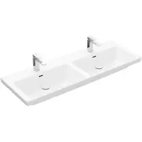 Villeroy & boch Subway 3.0 meubelwastafel 130x47cm 2 krgat m/overloop wit 4a71d501