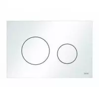 Tece TeceLoop wcbedieningsplaat van kunststof voor duospoeltechniek 220 x 150 x 5 wit