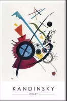Walljar - Wassily Kandinsky - Violet - Muurdecoratie - Poster met lijst