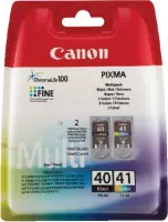 Inkcartridge canon pg-40 cl-41 zwart kleur