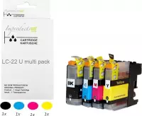 Improducts® Inkt cartridges - Alternatief Brother LC-22 / 22 / LC22 je XL multi pack