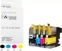 Improducts® Inkt cartridges - Alternatief Brother LC-12 / 12 / LC12  XL multi pack