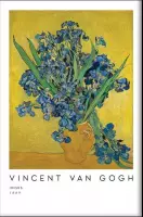 Walljar - Vincent van Gogh - Irissen - Muurdecoratie - Poster met lijst