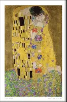 Walljar - Gustav Klimt - De Kus - Muurdecoratie - Plexiglas schilderij