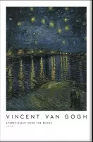 Vincent van Gogh - Sterrennacht Boven De Rhone - Walljar - Wanddecoratie - Poster