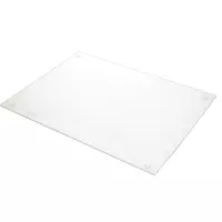 2x Glazen snijplanken/serveerplanken met siliconen voetjes 30 x 40 cm