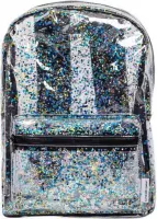 rugzak Glitter meisjes 9 liter pvc zwart