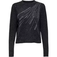 ONLY Onlviola bling life pullover ZWART M