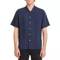 Volcom Louie Lopez Woven Short Sleeve Overhemd - Navy