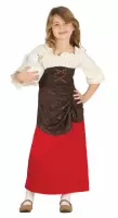 FIESTAS GUIRCA, S.L. - Middeleeuwse taverne outfit voor meisjes - 140/146 (10-12 jaar)