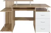 WORKSPACE H IV | 137x60 - Bureau Eiken / Wit