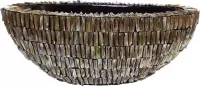 Flowerpot small structure brown H17 D21