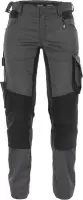 Dassy Dynax Women Werkbroek met stretch en kniezakken voor dames 201001 - Zwart - 40