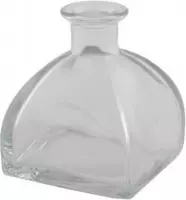 Glazen Vazen En Flessen - Glass Bottle 8.7x8.7x10.5cm Transparent