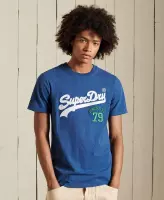 Superdry Heren tshirt Source T-shirt met Vintage-logo
