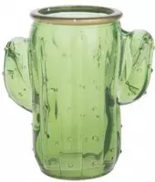 Zomer - Vase "cactus" Glass Green 9x5.5x10cm