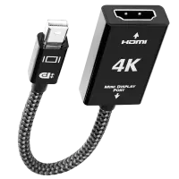 AudioQuest Mini Display Port To Hdmi 4K A - 4K up to 18Gbps