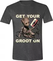 Guardians of the Galaxy - Get Your Groot On Heren T-Shirt - Grijs - XXL