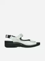 Wolky Sandalen Salvia zilver leer