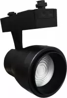 LED-railspot 30W COB eenfase zwart - Wit licht