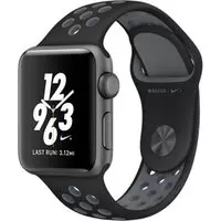Apple Watch Nike+ Series 2 42 mm spacegrijs aluminium met Nike sportarmband zwartcool grijs [wifi]