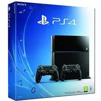 Sony PlayStation 4 (500 GB)  [incl. 2 draadloze controllers] zwart