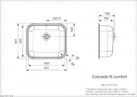 Reginox Colorado (R) Comfort spoelbak RVS 403x353mm