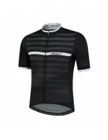 Rogelli Stripe - Fietsshirt Korte Mouwen - Heren - Maat 3XL - Zwart, Wit