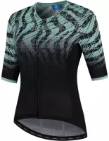 Rogelli Animal Fietsshirt - Korte Mouwen - Dames - Zwart, Turquoise - Maat XL