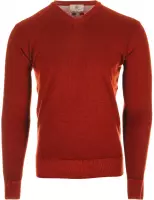 Gentiluomo Heren V-Neck Pullover Rood maat L