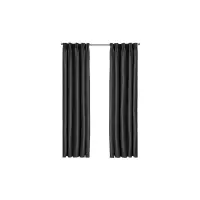 Larson - Luxe Hotel Serie Blackout Gordijn - Visgraat motief - Haken - Zwart - 300 x 250 cm - Verduisterend & kant en klaar