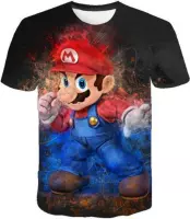 Mario t-shirt - verf - 152 - kinderen - kleding - mode - Mario - korte mouw