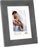 Deknudt Frames Fotokader hout, donkergrijs geschilderd, landelijke stijl fotomaat 24x30 cm
